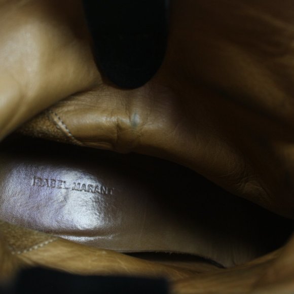 Isabel Marant Crisi hidden wedge ankle boot faded black suede 35 - Picture 13 of 16